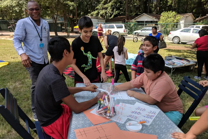 Children participate in summer events