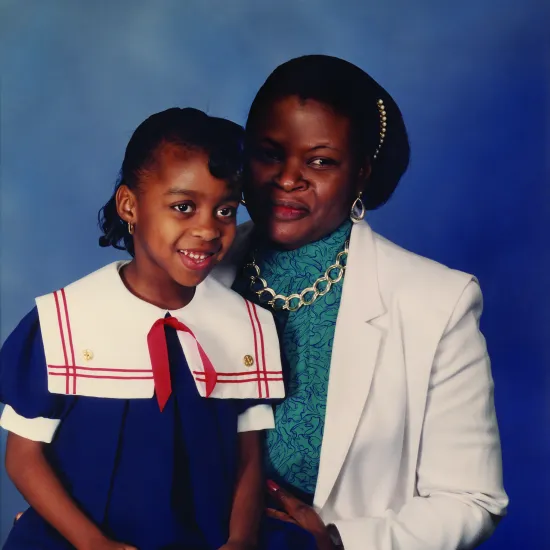 Lee Patterson and Her Mother in 1990