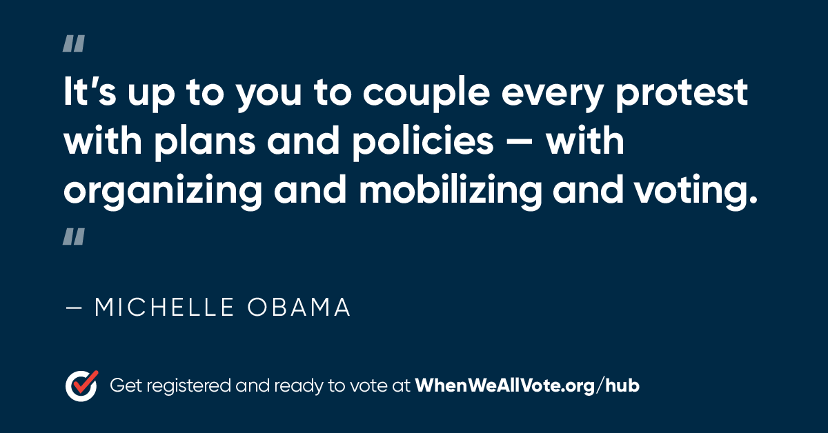 When We All Vote--Michelle Obama Quote